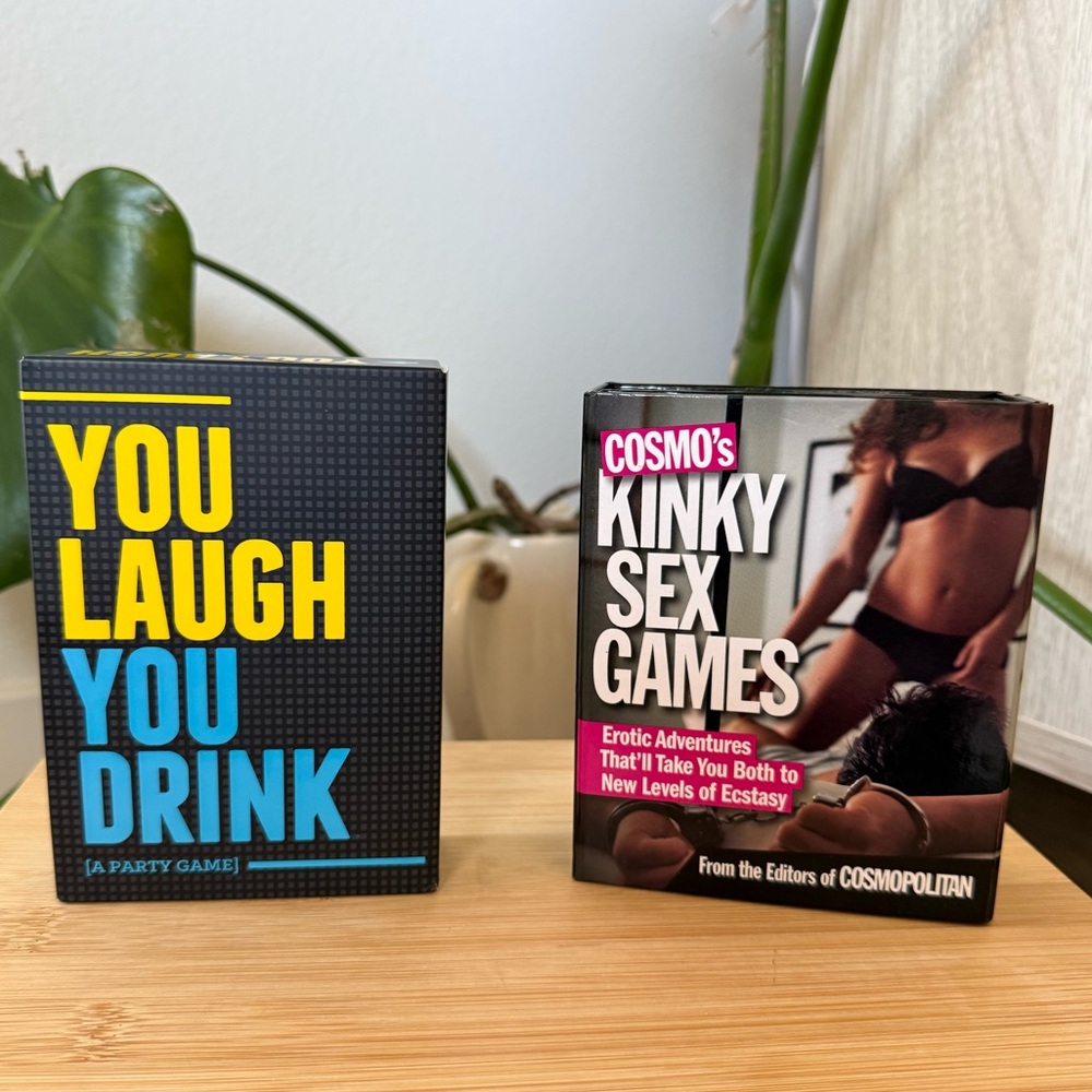 You Laugh You Drink Party Game + Cosmo's Kinky Sex Games (Set)